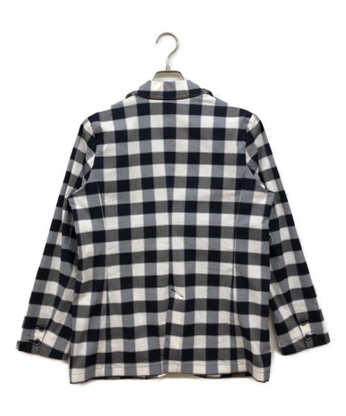 MUNSING WEAR（マンシングウェア）MUNSING WEAR (マンシングウェア) チェック柄 テーラードジャケット ネイビー サイズ:Mの古着・服飾アイテム