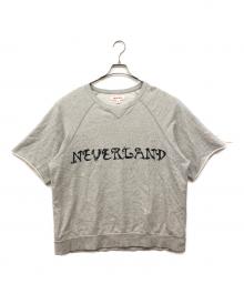 masu（エムエーエスユー）の古着「"NEVERLAND" SHORT SLEEVE SWEATSHIRT」｜グレー