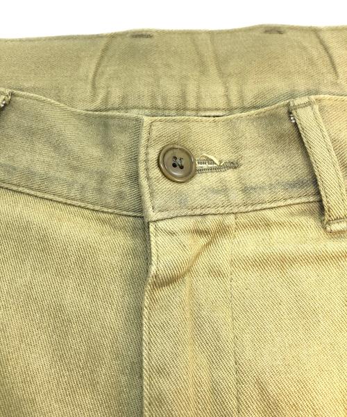 AVIREX（アヴィレックス）AVIREX (アヴィレックス) HAND ROOM (ハンドルーム) GREEN SELVEDGE MILITARY DENIM CARGO TROUSERS グリーン サイズ:Mの古着・服飾アイテム