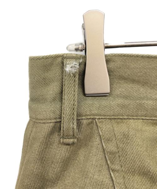 AVIREX（アヴィレックス）AVIREX (アヴィレックス) HAND ROOM (ハンドルーム) GREEN SELVEDGE MILITARY DENIM CARGO TROUSERS グリーン サイズ:Mの古着・服飾アイテム