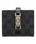 GUCCI（グッチ）の古着「GGキャンバス２つ折り財布」｜ブラック