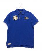 POLO RALPH LAURENポロ・ラルフローレン）の古着「CUSTOM FIT ポロシャツ」｜ブルー