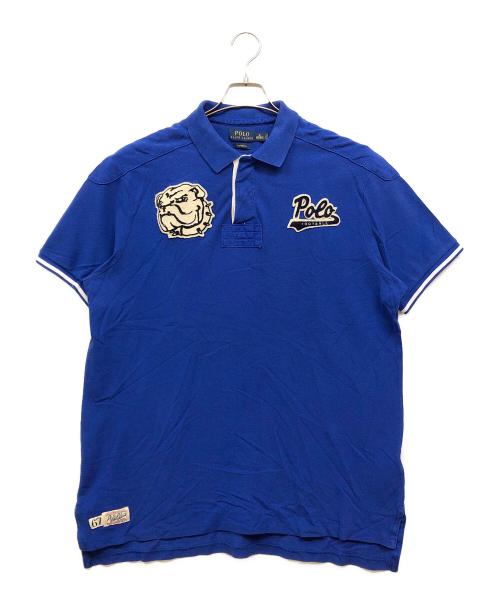 POLO RALPH LAUREN（ポロ・ラルフローレン）POLO RALPH LAUREN (ポロ・ラルフローレン) CUSTOM FIT ポロシャツ ブルー サイズ:XLの古着・服飾アイテム