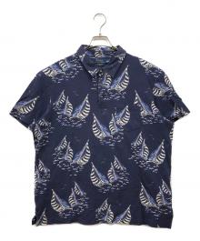 POLO RALPH LAUREN（ポロ・ラルフローレン）の古着「FEATHER WEIGHT MESH ポロシャツ」｜ネイビー
