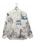 POLO RALPH LAUREN (ポロ・ラルフローレン) 水彩画風 リネンシャツ ホワイト×ブルー サイズ:XL：10000円