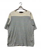 RRLダブルアールエル）の古着「ボーダーTシャツ」｜ホワイト×ブルー