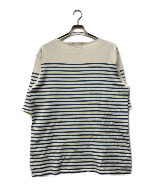RRL（ダブルアールエル）RRL (ダブルアールエル) ボーダーTシャツ ホワイト×ブルー サイズ:XLの古着・服飾アイテム