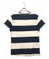 RRL (ダブルアールエル) 太ボーダーTシャツ ネイビー×ホワイト サイズ:XL：5000円