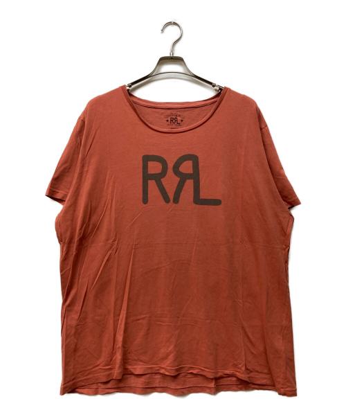 RRL（ダブルアールエル）RRL (ダブルアールエル) ランチロゴプリントTシャツ レッド サイズ:XXLの古着・服飾アイテム