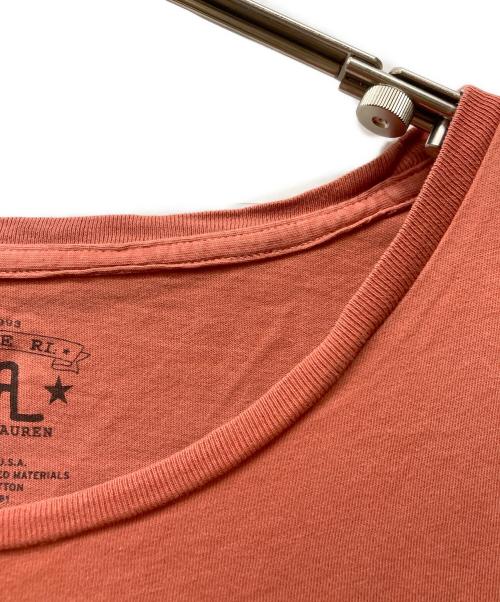 RRL（ダブルアールエル）RRL (ダブルアールエル) ランチロゴプリントTシャツ レッド サイズ:XXLの古着・服飾アイテム