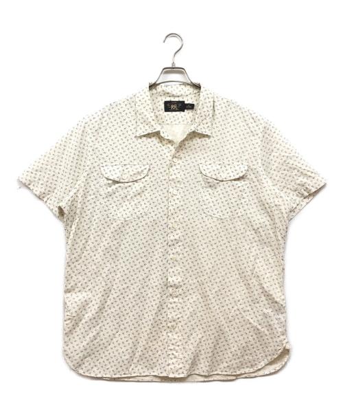 RRL（ダブルアールエル）RRL (ダブルアールエル) GARDINER ANCHOR WORK SHIRTS ホワイト サイズ:XLの古着・服飾アイテム