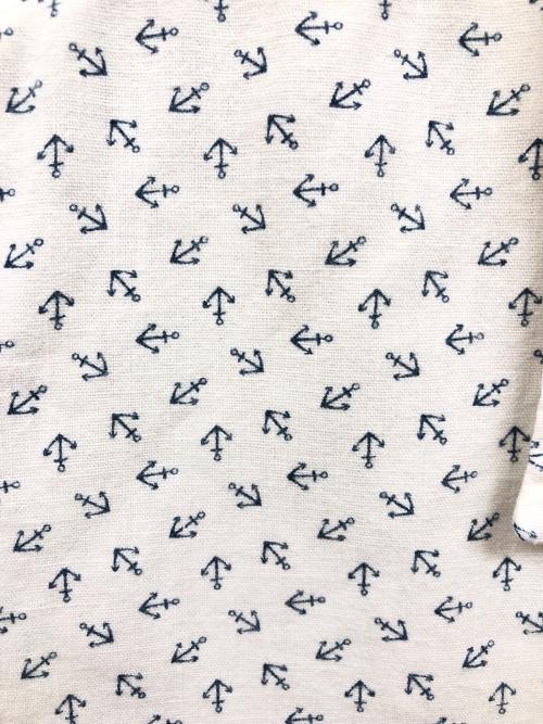 RRL（ダブルアールエル）RRL (ダブルアールエル) GARDINER ANCHOR WORK SHIRTS ホワイト サイズ:XLの古着・服飾アイテム