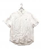 RALPH LAURENラルフローレン）の古着「CUSTOM FIT リネンシャツ」｜ホワイト