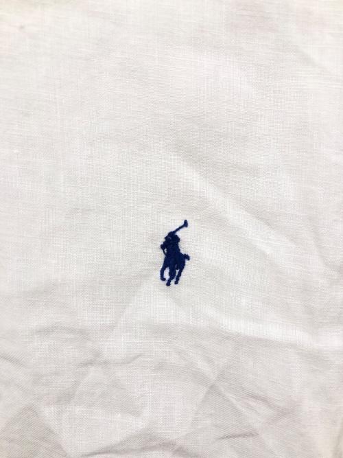 RALPH LAUREN（ラルフローレン）RALPH LAUREN (ラルフローレン) CUSTOM FIT リネンシャツ ホワイト サイズ:XLの古着・服飾アイテム