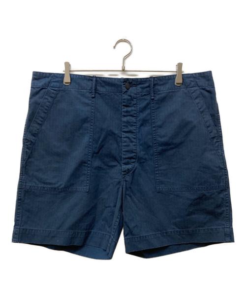 RRL（ダブルアールエル）RRL (ダブルアールエル) ヘリンボーン フィールドユーティリティショーツ ネイビー サイズ:38の古着・服飾アイテム
