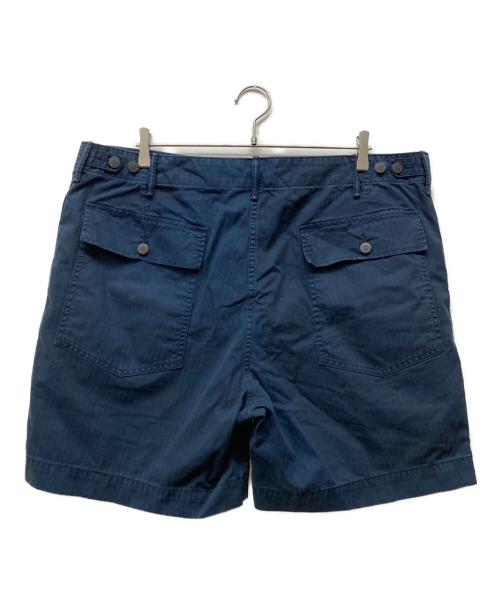 RRL（ダブルアールエル）RRL (ダブルアールエル) ヘリンボーン フィールドユーティリティショーツ ネイビー サイズ:38の古着・服飾アイテム