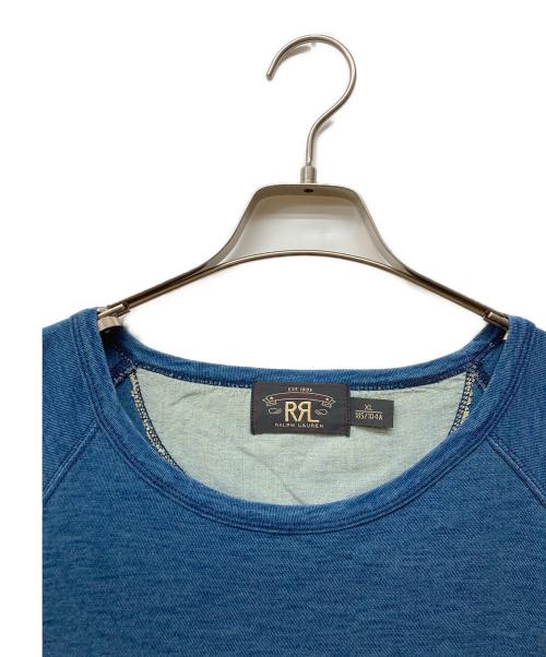 RRL（ダブルアールエル）RRL (ダブルアールエル) インディゴボーダーTシャツ インディゴ×レッド サイズ:XLの古着・服飾アイテム