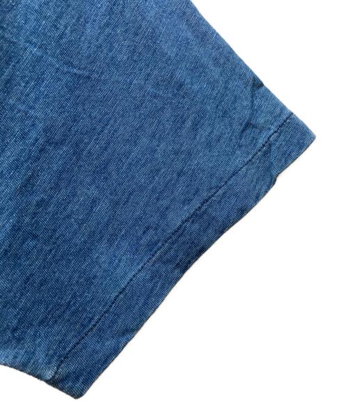 RRL（ダブルアールエル）RRL (ダブルアールエル) インディゴボーダーTシャツ インディゴ×レッド サイズ:XLの古着・服飾アイテム