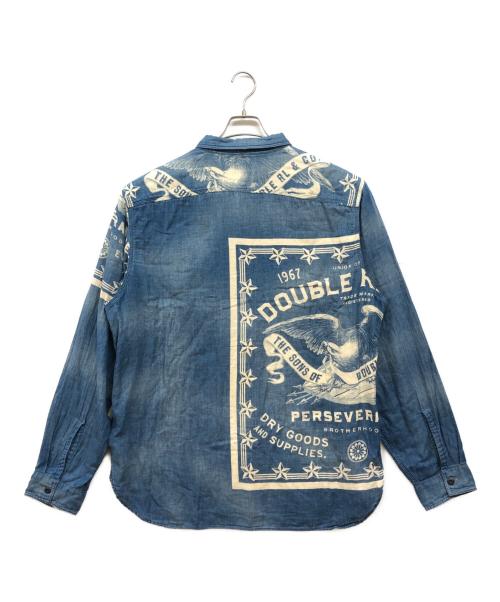RRL（ダブルアールエル）RRL (ダブルアールエル) HUXLEY WORK SHIRT インディゴ サイズ:XLの古着・服飾アイテム