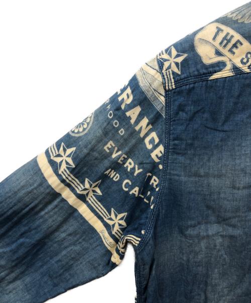 RRL（ダブルアールエル）RRL (ダブルアールエル) HUXLEY WORK SHIRT インディゴ サイズ:XLの古着・服飾アイテム