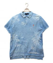 POLO RALPH LAUREN（ポロ・ラルフローレン）の古着「CUSTOM FIT ポロシャツ」｜ブルー