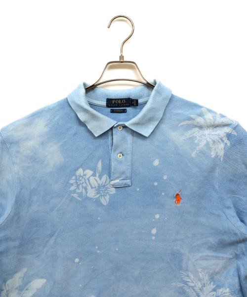 POLO RALPH LAUREN（ポロ・ラルフローレン）POLO RALPH LAUREN (ポロ・ラルフローレン) CUSTOM FIT ポロシャツ ブルー サイズ:XLの古着・服飾アイテム