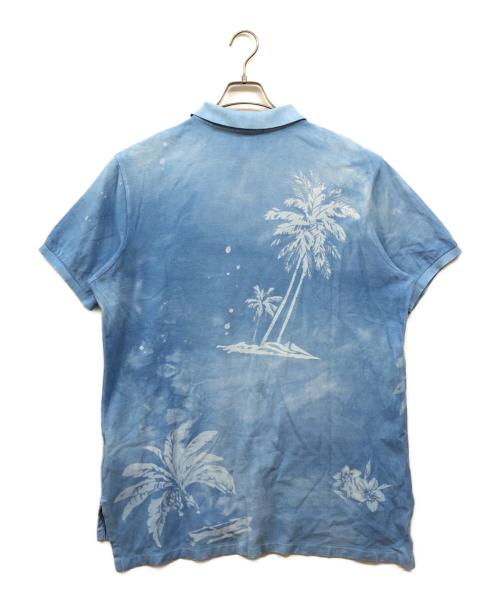 POLO RALPH LAUREN（ポロ・ラルフローレン）POLO RALPH LAUREN (ポロ・ラルフローレン) CUSTOM FIT ポロシャツ ブルー サイズ:XLの古着・服飾アイテム
