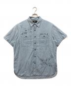 RRLダブルアールエル）の古着「SHORT SLEEVE CHAMBRAY SHIRT」｜インディゴ