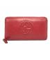 GUCCI（グッチ）の古着「インターロッキングG ラウンドジップウォレット」｜レッド