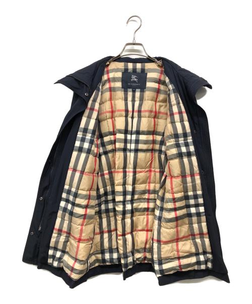 BURBERRY LONDON（バーバリーロンドン）BURBERRY LONDON (バーバリーロンドン) 裏ノバチェックダウンコート ネイビー サイズ:40の古着・服飾アイテム