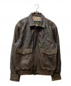 wilsons leatherウィルソンズレザー）の古着「A-2フライトジャケット」｜ブラウン