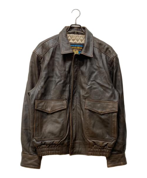 wilsons leather（ウィルソンズレザー）wilsons leather (ウィルソンズレザー) A-2フライトジャケット ブラウン サイズ:Mの古着・服飾アイテム