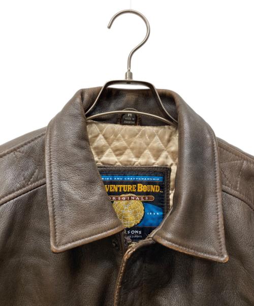 wilsons leather（ウィルソンズレザー）wilsons leather (ウィルソンズレザー) A-2フライトジャケット ブラウン サイズ:Mの古着・服飾アイテム
