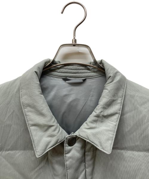 PAPAS（パパス）PAPAS (パパス) ロゴパッチダウンジャケット グレー サイズ:Ｌの古着・服飾アイテム