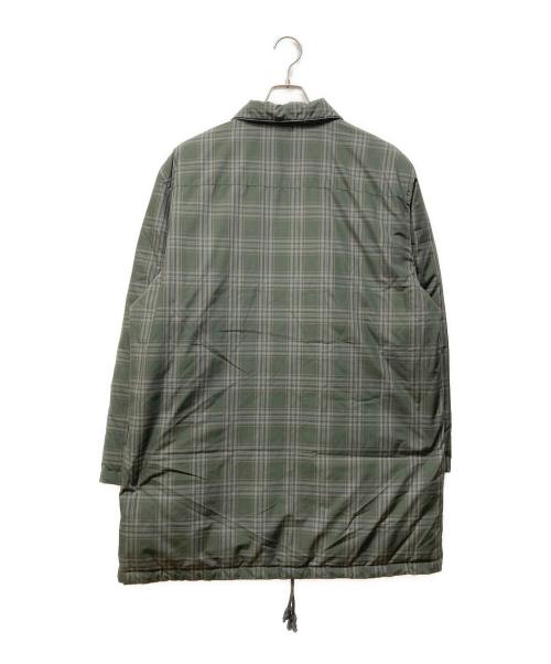 PAPAS（パパス）PAPAS (パパス) チェックダウンコート グリーン サイズ:Lの古着・服飾アイテム