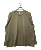 ）の古着「Side Slit Crew Neck Shirt」｜グリーン