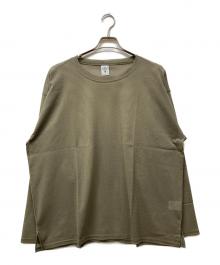 South2 West8（サウスツー ウエストエイト）の古着「Side Slit Crew Neck Shirt」｜グリーン