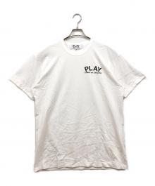PLAY COMME des GARCONS（プレイコムデギャルソン）の古着「ロゴカットソー」｜ホワイト