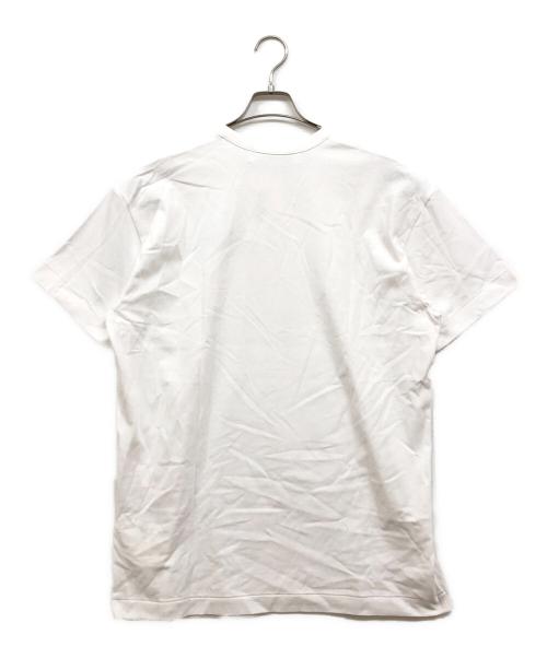 PLAY COMME des GARCONS（プレイコムデギャルソン）PLAY COMME des GARCONS (プレイコムデギャルソン) ロゴカットソー ホワイト サイズ:XXLの古着・服飾アイテム
