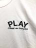 PLAY COMME des GARCONS (プレイコムデギャルソン) ロゴカットソー ホワイト サイズ:XXL：6000円