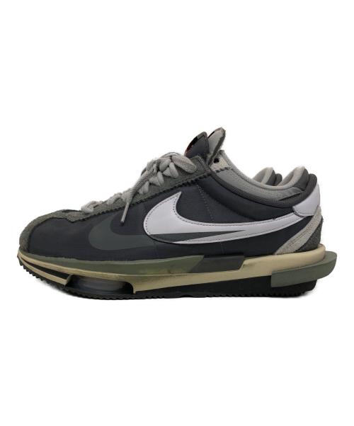 NIKE（ナイキ）NIKE (ナイキ) sacai (サカイ) Zoom Cortez ホワイト×グレー サイズ:28の古着・服飾アイテム