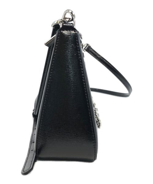 Kate Spade（ケイトスペード）Kate Spade (ケイトスペード) マルゴー テクスチャード パテント レザー コンバーチブル クロスボディ ブラックの古着・服飾アイテム