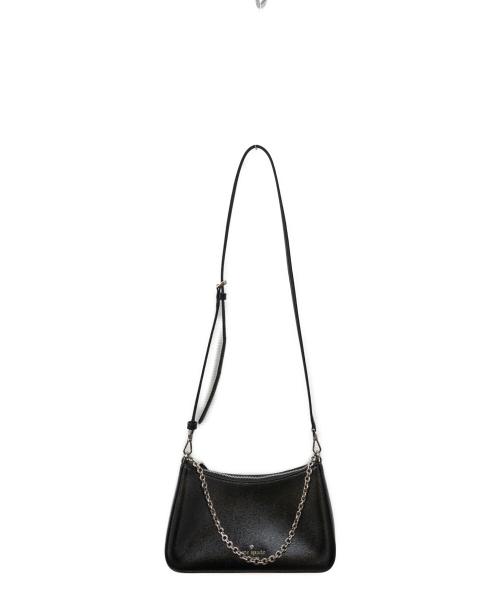 Kate Spade（ケイトスペード）Kate Spade (ケイトスペード) マルゴー テクスチャード パテント レザー コンバーチブル クロスボディ ブラックの古着・服飾アイテム