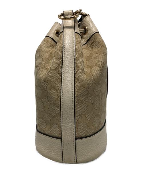 COACH（コーチ）COACH (コーチ) 2WAYショルダーバッグ ベージュの古着・服飾アイテム