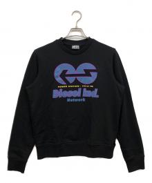 DIESEL（ディーゼル）の古着「プリントスウェット」｜ブラック