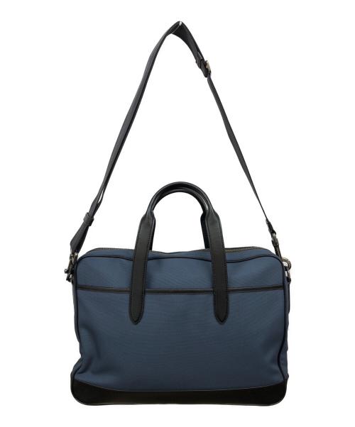 COACH（コーチ）COACH (コーチ) ブリーフケース ブラック×ブルーの古着・服飾アイテム