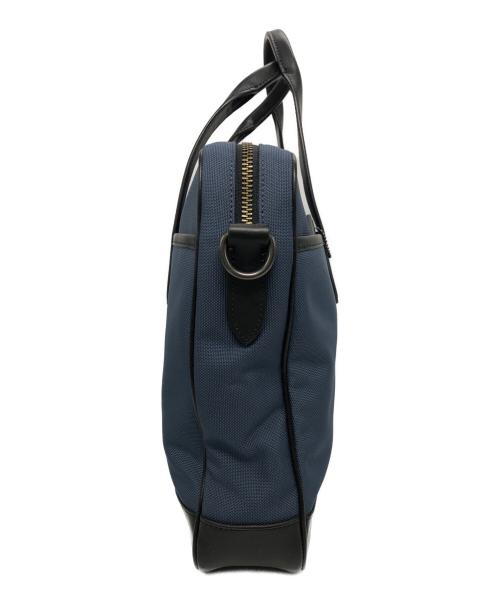 COACH（コーチ）COACH (コーチ) ブリーフケース ブラック×ブルーの古着・服飾アイテム