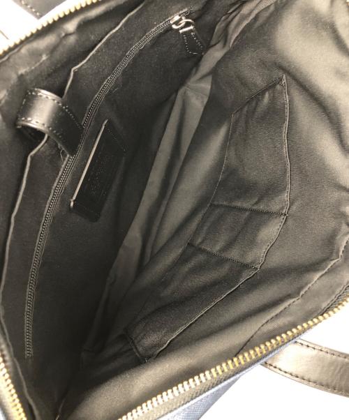 COACH（コーチ）COACH (コーチ) ブリーフケース ブラック×ブルーの古着・服飾アイテム