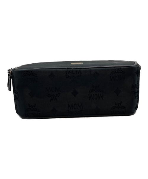 MCM（エムシーエム）MCM (エムシーエム) ナイロンハンドバッグ ブラックの古着・服飾アイテム