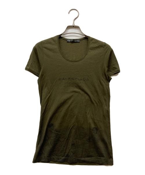 BALENCIAGA（バレンシアガ）BALENCIAGA (バレンシアガ) プリントカットソー カーキ サイズ:34の古着・服飾アイテム